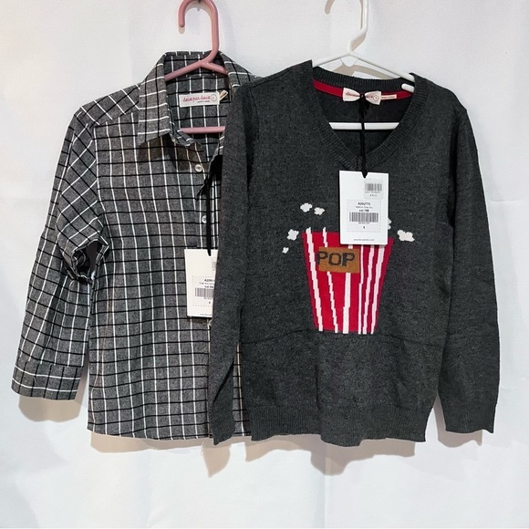 Duex Pardeux Boys‎ Size 5 Bundle Button up Shirt and Pullover Sweater